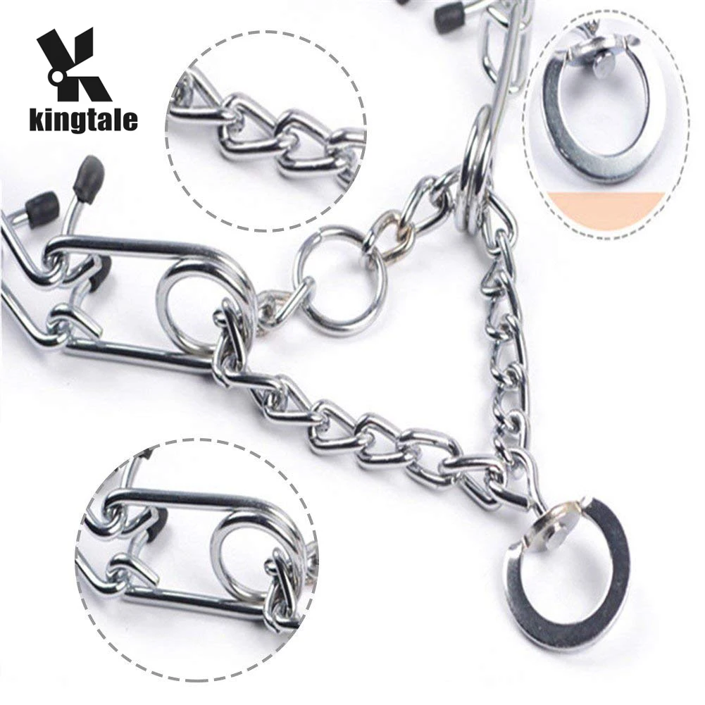 Kingtale Dog Prong Pinch Training Collar Pinch Pet Choke Collar With