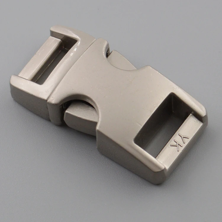 

dongguan metal adjustable buckle 3/8 inch side release metal pearlised buckle for backpack, Silver.copper.brass.chrome.gold.black