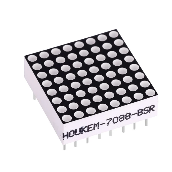 8x8 mini size led matrix display white color common anode 1.9mm dot matrix module