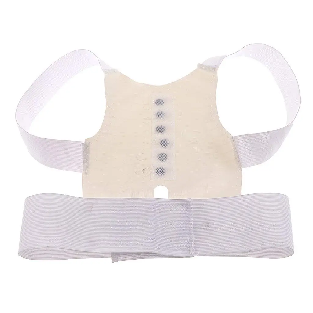 SunniMix Teen Child Magnetic Back Slouching Posture Corrector Belt Shoulder Correction Straighten Support Brace Strap Poor Posture Corrective Belt - M