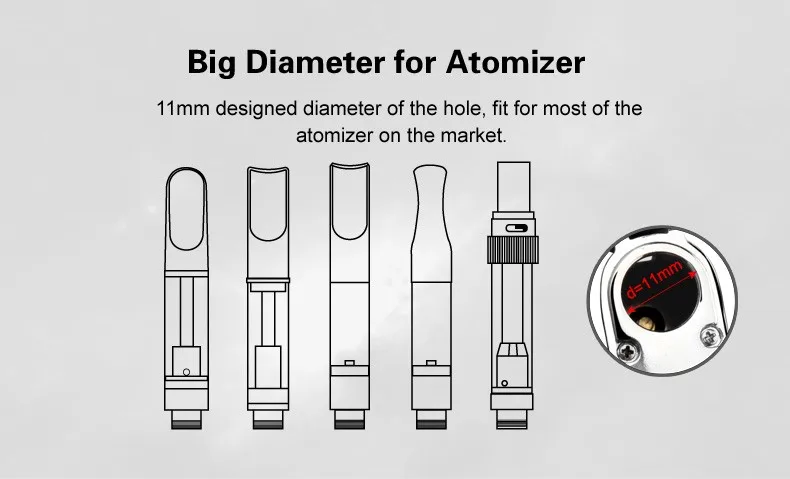 Ebay Best Selling Manual Cbd Vape Battery 650mah Airis Tick Zipper
