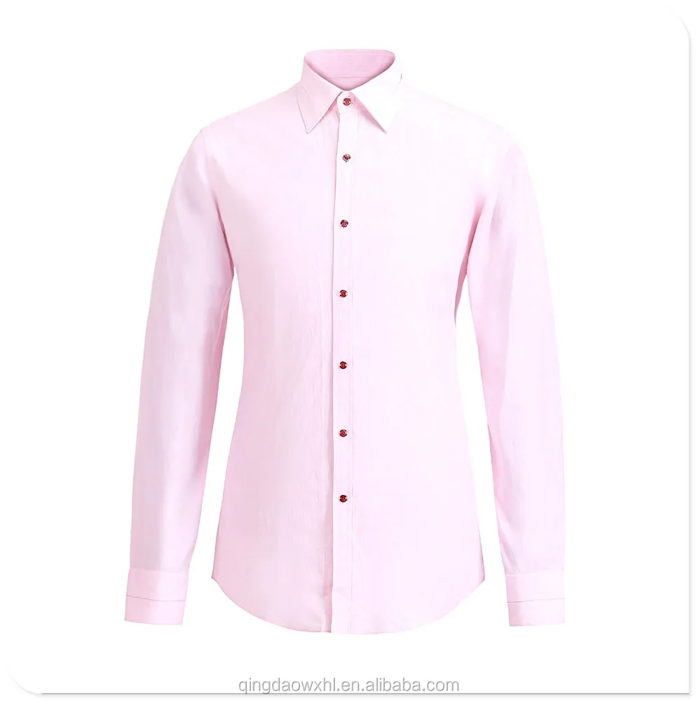 

Custom made top quality pink shirt/fashional slim fit men shirt, Light pink