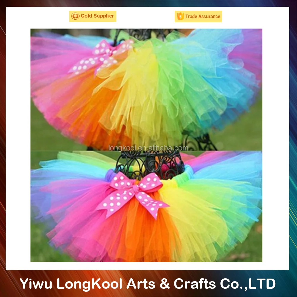 Groothandel top selling rainbow  tutu  rok  fancy tutu  rok  