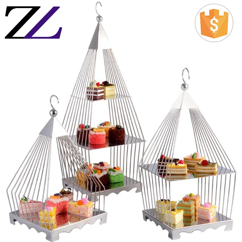 High Quality Bird Cage Decorative Weddings Buffet Dessert Sweets
