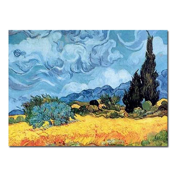Handgemaakte Abstract Beroemde Landschap Schilderijen door Van Gogh