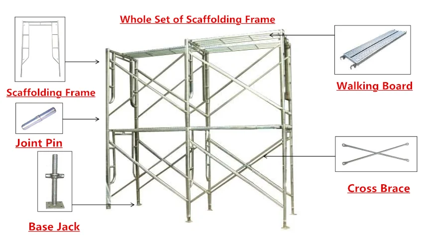 Safety Galvanized Steel Climbing Frame Scaffolding for Construction