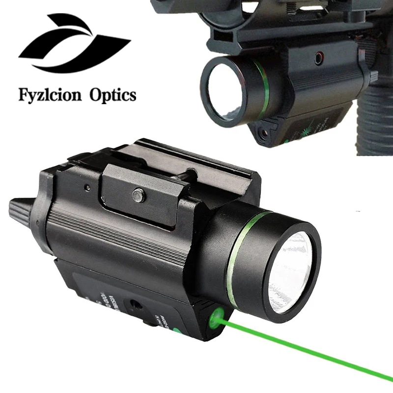 

Combination of CREE flashlight + green laser sight pistol / pistol / quick safety adjustable to install to picatinny track