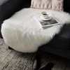 RAWHOUSE amazon hot sale custom white pink gray plush faux fur rug