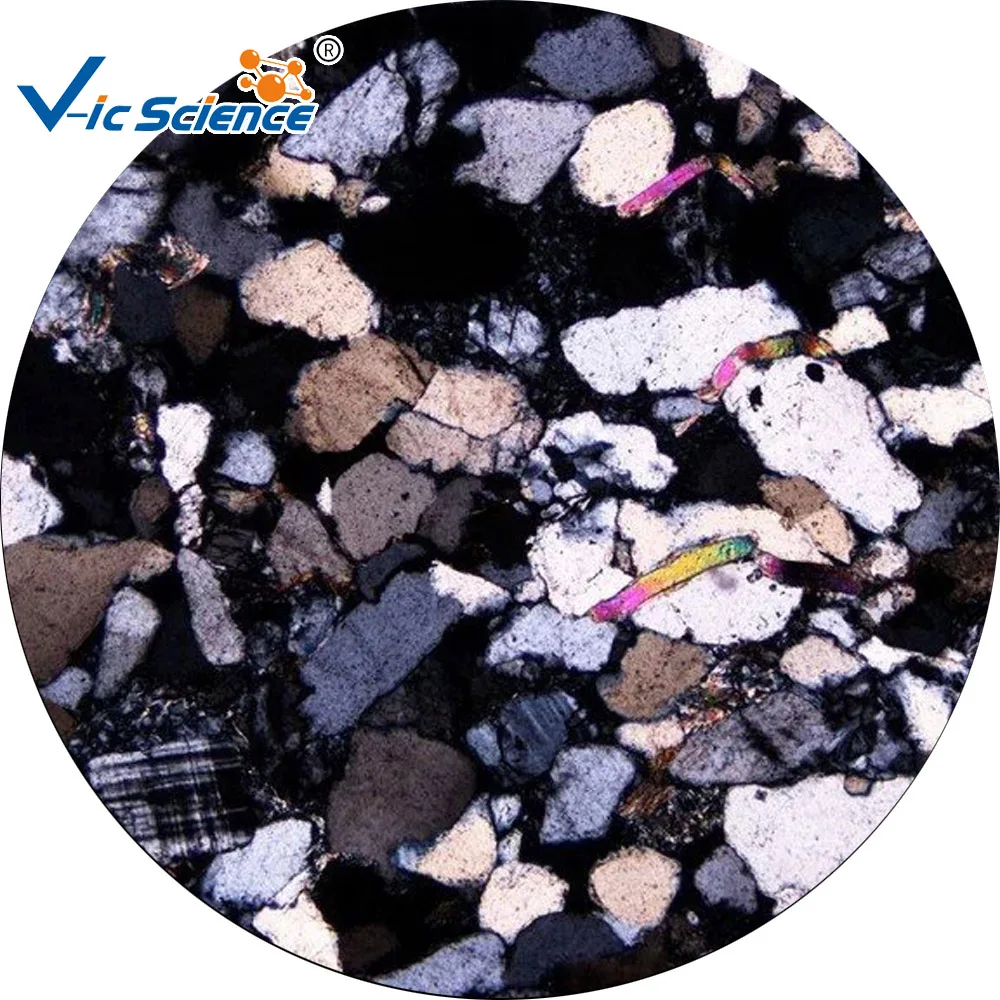 
Professional mineral thin section slide set/geologic thin section 