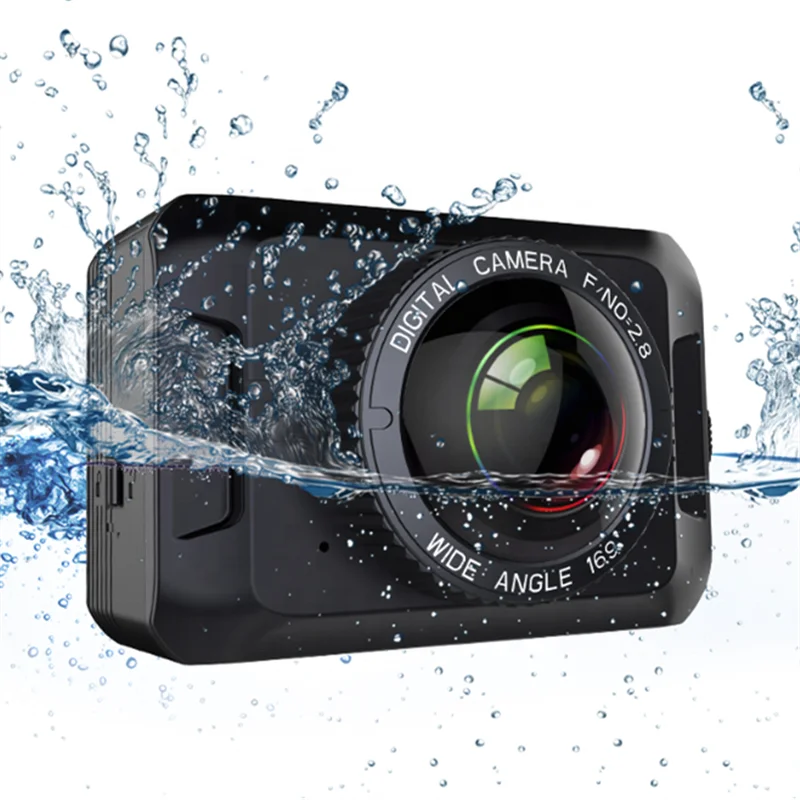 

2019 New Tech 2.35 Inch Large Touch panel 4k Wifi IP68 Waterproof Action Sport Cam Camera For Diving