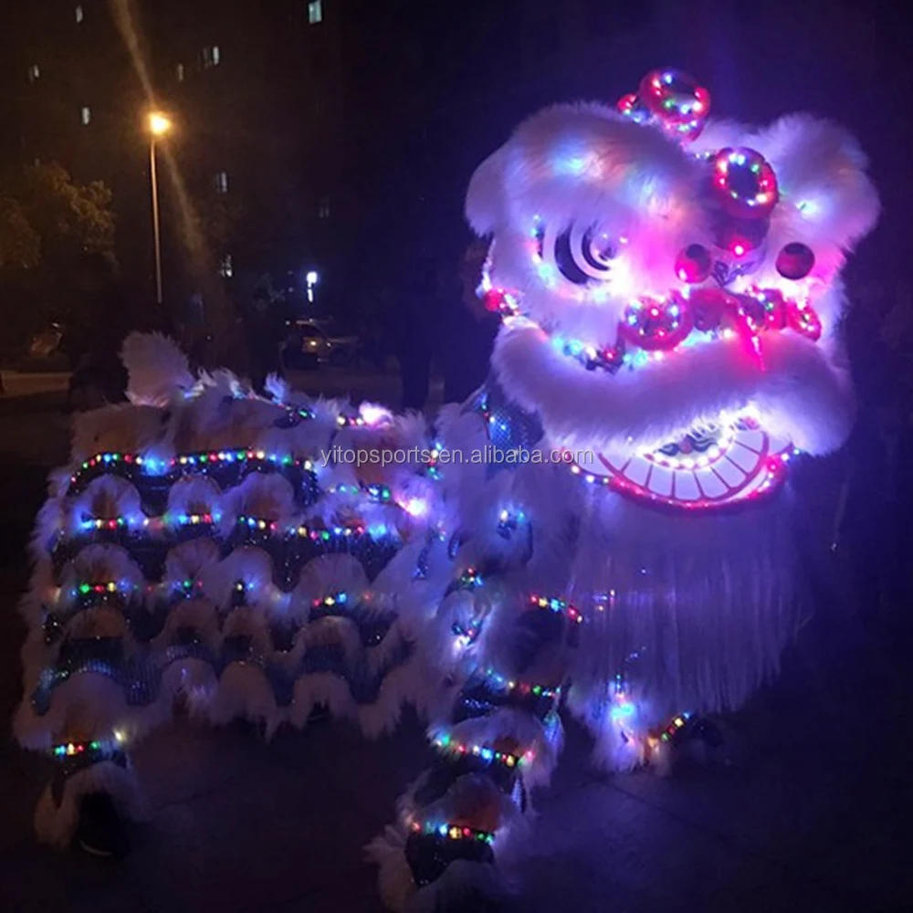 Led Lion Dance Costume Traditional Chinese Foshan Lion Dance With Light ...