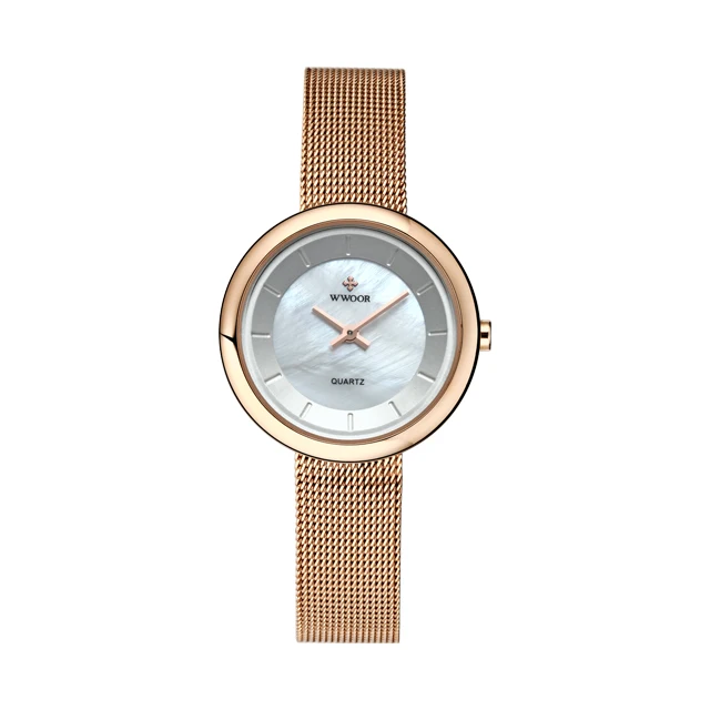 

Wrist Watch WWOOR Brand Beautiful Steel Mesh Dresses Nice Stylish Girls Gift Watches For Small Watch Bracelet, White / pink / gold / rose gold