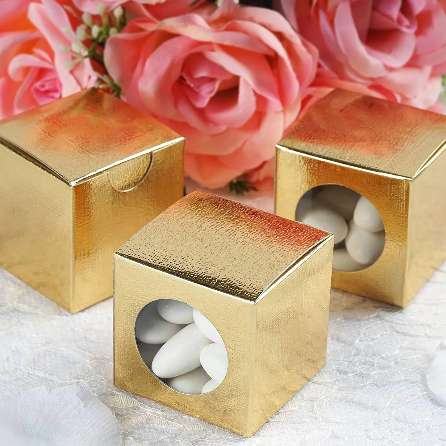 Buy Efavormart 2x2 Gold Ballotin Box For Candy Treat T Wrap Box