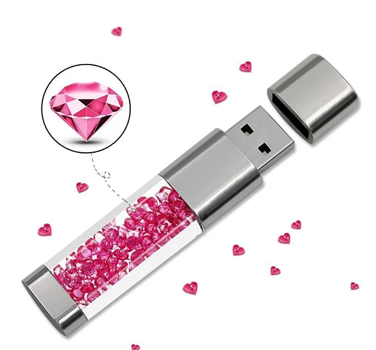 

Beautiful metal usb stick 4gb 8gb diamond pendrive 16Gb