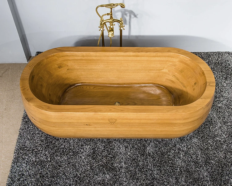 Skilled production wooden soaking bathtub america spa tub Christmas