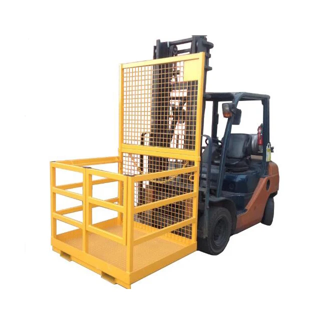 Sangkar Keselamatan Platform Forklift 45 "x 43",2 Orang Kuning Buy