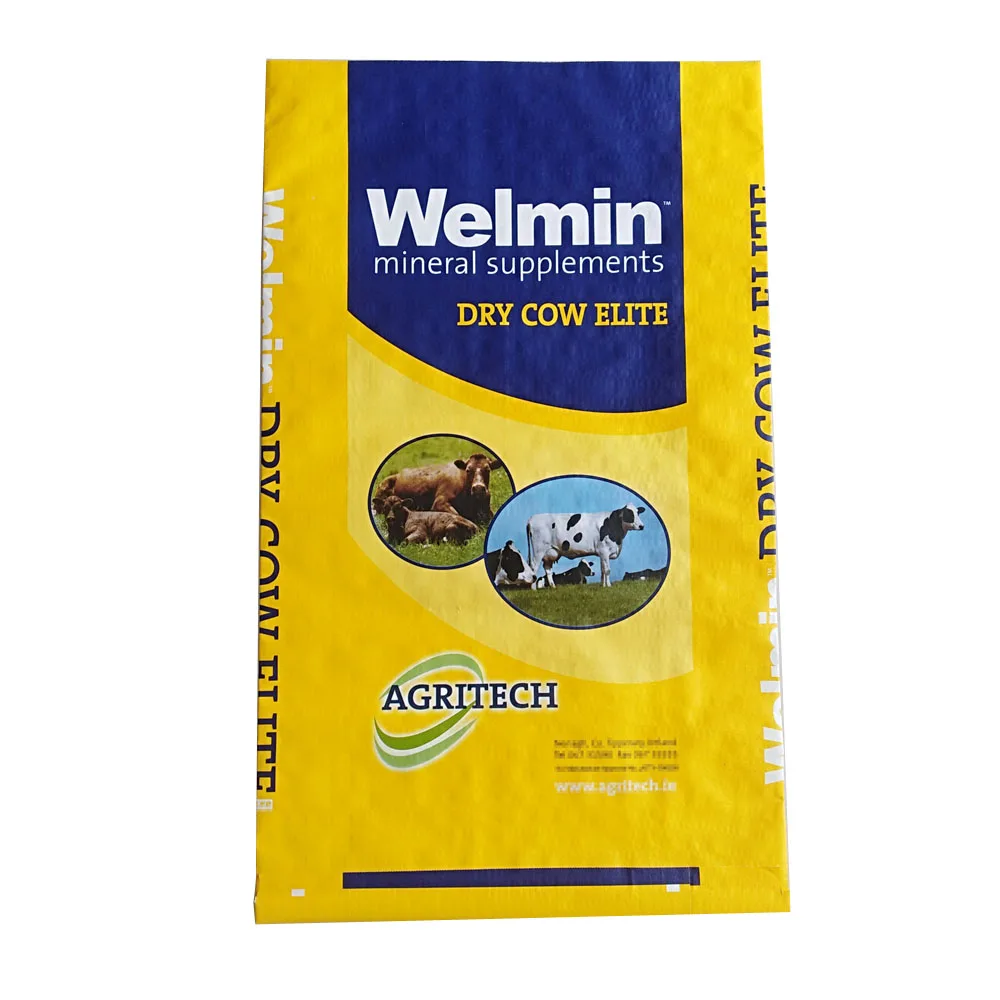 
Feed bags wholesale 50kg moistture proof polypropylene poultry feed bags for cattle cow chicken fish pig feed 