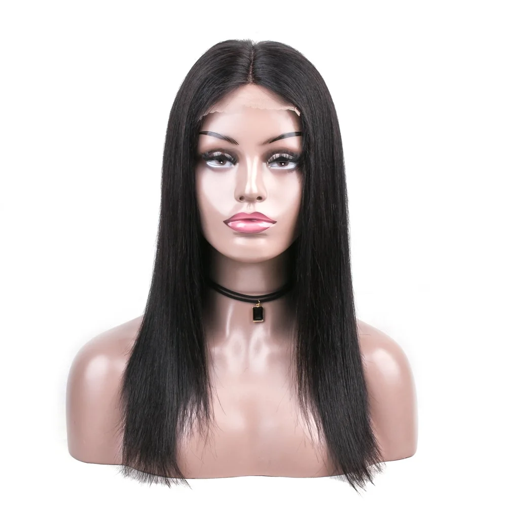 

private label virgin hair vendors wholesale swiss lace frontal wig lace 4x4 straight remy hair wig