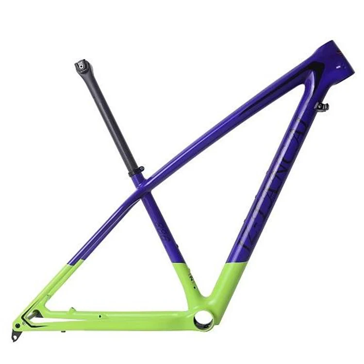 

High quality white Green Blue Chinese carbon bike frame for men