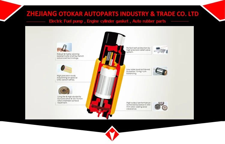 High brand auto spare parts 12v electric universal fuel pump 0580464070  0580464048