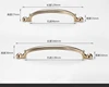 2019 new bridge C shape design shiny golden color luxury drawer wardrobe cabinet handle
