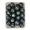 Natural Rock Labradorite Quartz Crystal Balls Polished Labradorite Spheres