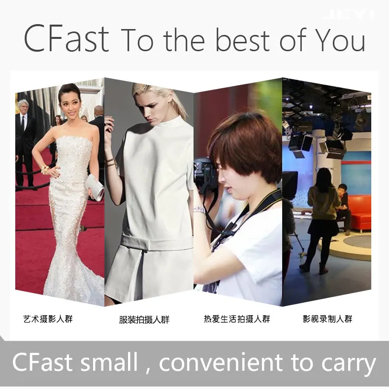 JEYI CFast particles digital video camera SSD 512G memory card SMI2246EN with SATA3 cache Industrial-grade military use CF2.0 - ANKUX.COM
