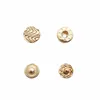 2019 Zinc alloy gold color round design custom shirt press metal snap buttons for clothes