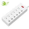 Socket,USA multi rotating 125V 6-outlet universal usb surge protector power strip with 6 USB ports