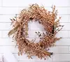 Xmas Home Decorations Long Lights Gold Christmas Wreath Decorations