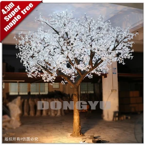 Outdoor Artificial Simulation Led Maple Lighted Trees For Wedding Street Decorations
