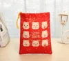 New arrived custom grocery organic cotton polyester drawstring bag canvas string pouch