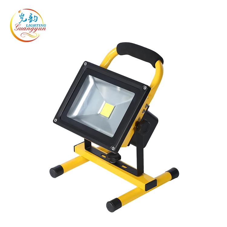 High quality outdoor multi color 12 volt 20w led flood light rechargeable led light