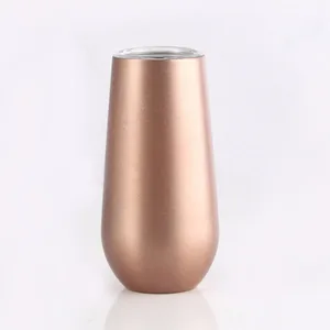 Image of Hot Sale Custom Stainless Steel 6 oz Vacuum Insulated Coffee Wine Tumbler Cups with lid