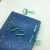 Green Metal Color Hollow Paper Clips,Wire Binding Clip,Skeleton Binder Clips