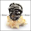 Men's Punk Jewelry Silver Hollow Overwhelming Sharp Claw Clutched Skull Ring