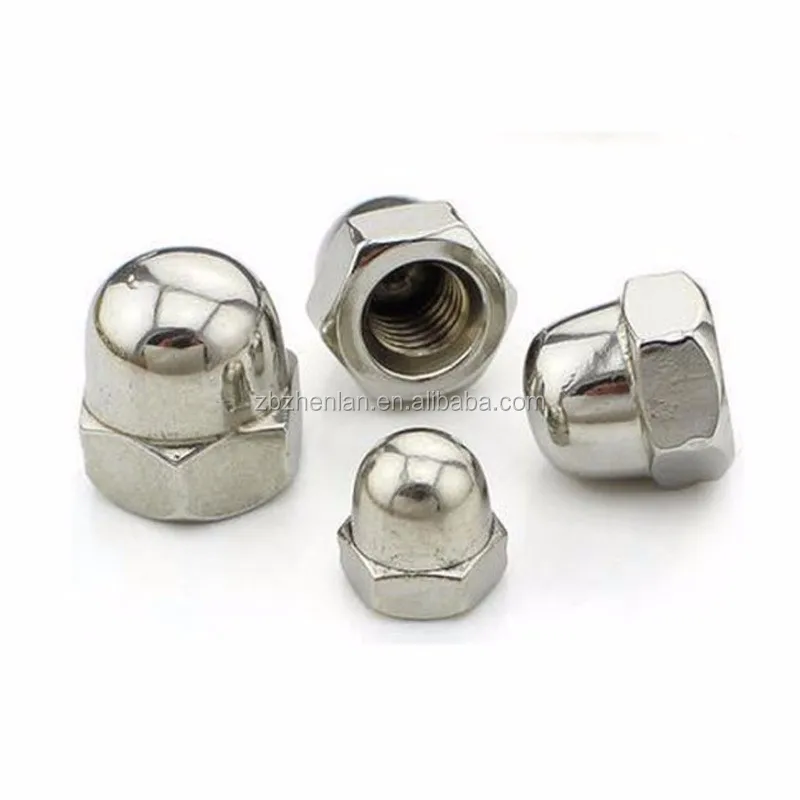 Black zinc acorn nut
