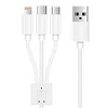 New Factory Fast Charging 2.4A multi 3 in 1 cable 1M type C Micro USB for smartphone