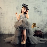 

XXLF271 front short long back cute vestidos de fiesta ball gowns for children party dress