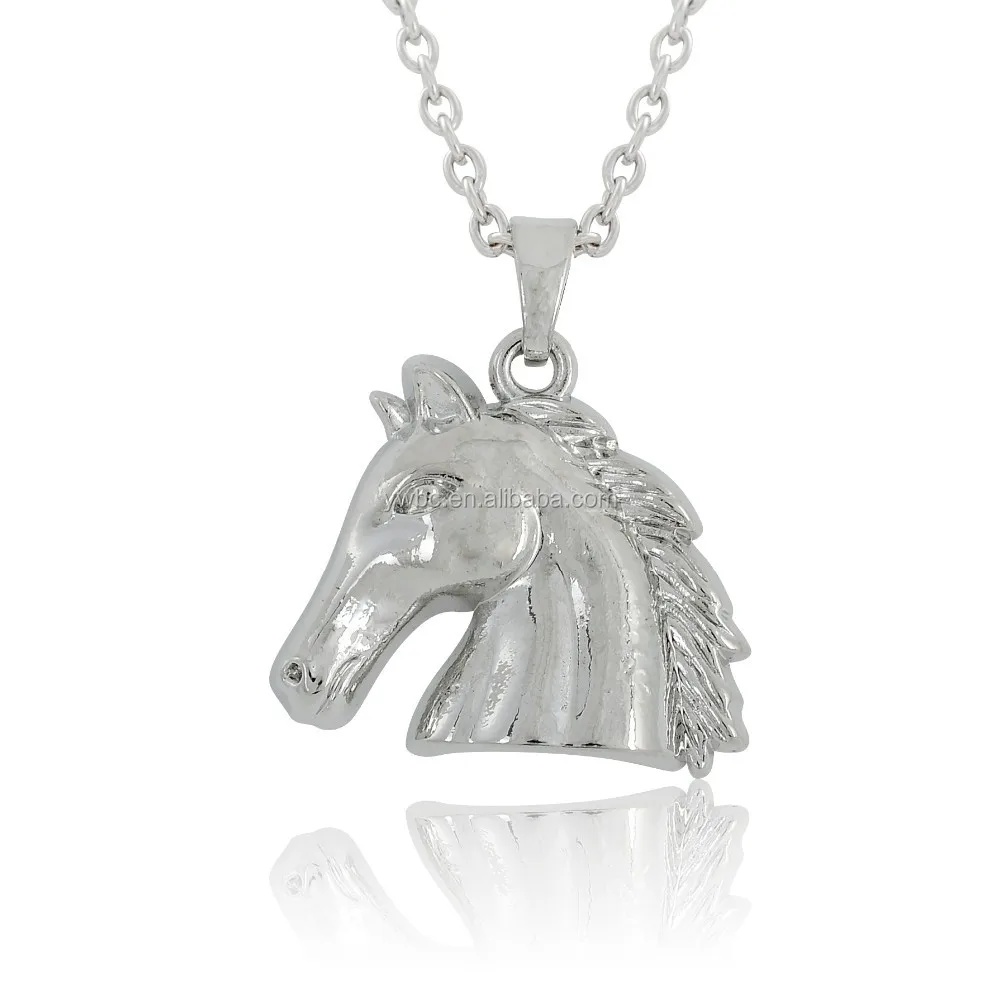 

Personalized Hand Stamped Horse head necklace, horse head charm equestrian necklace horse profile charms equestrian jewelry