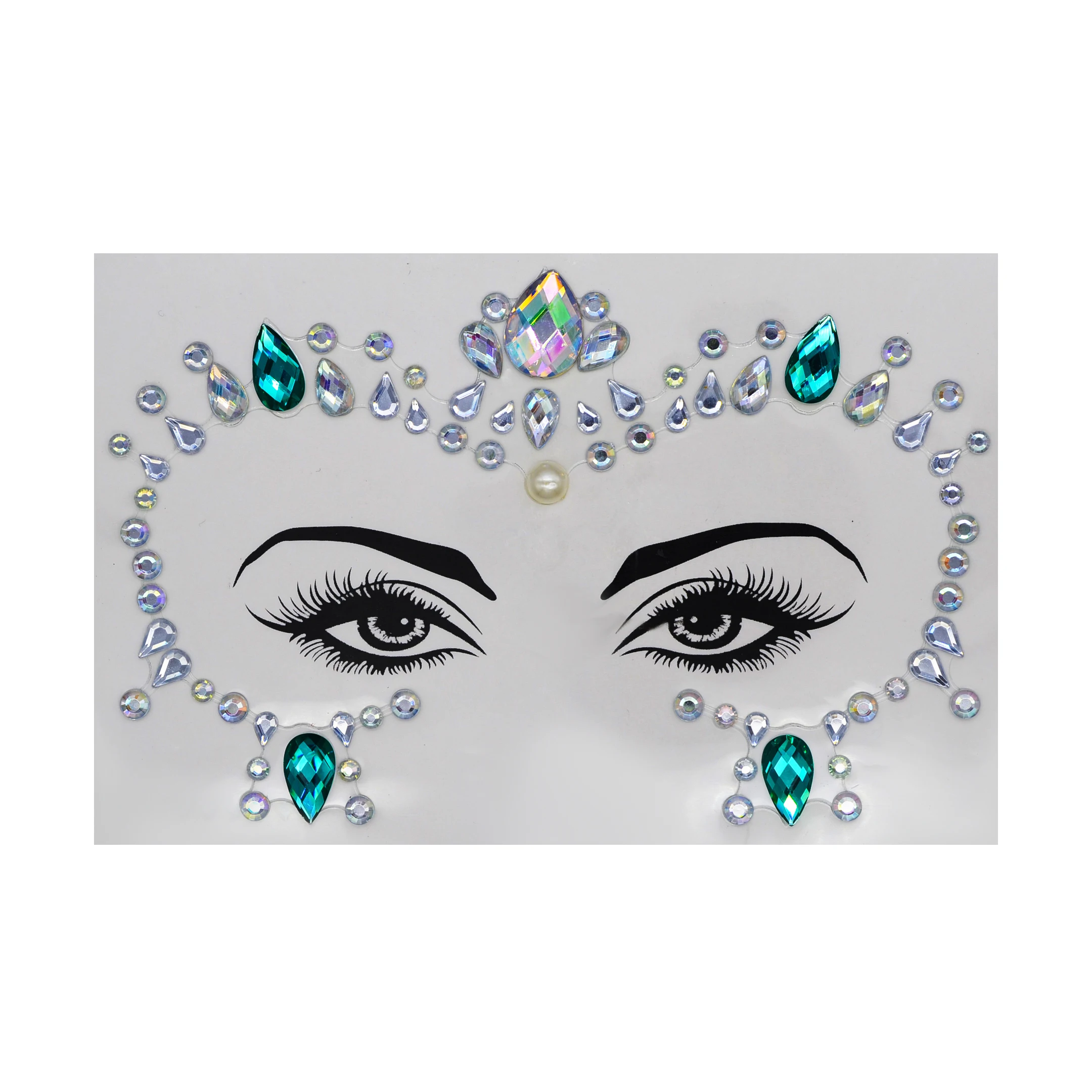 

Self-adhesive Face Gems Stickers body sticker tattoo