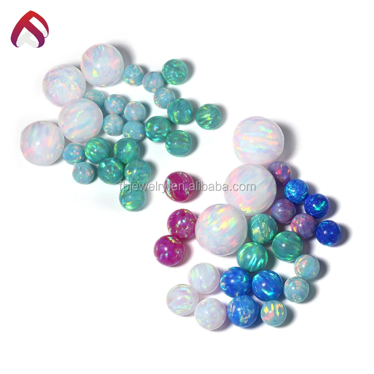 Acquistare australiano 4 6 8 10mm bianco opale sintetico pietre perline