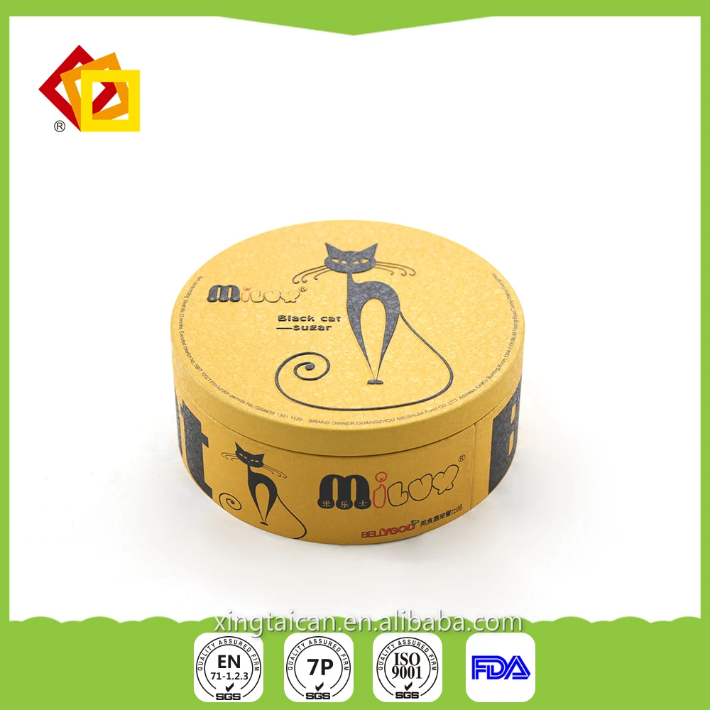 
T-Y010 Cat food storage cylinder tin box biscuits candy craft storage box 