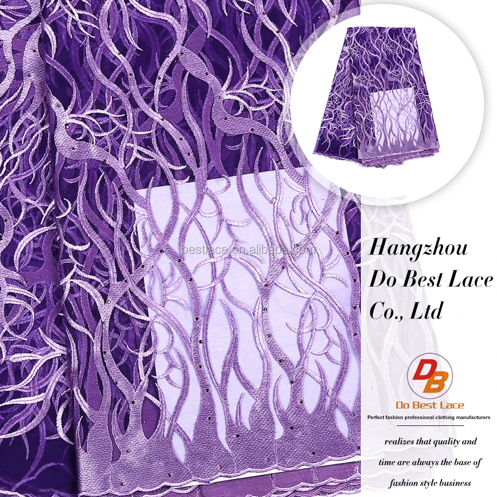 purple lace material