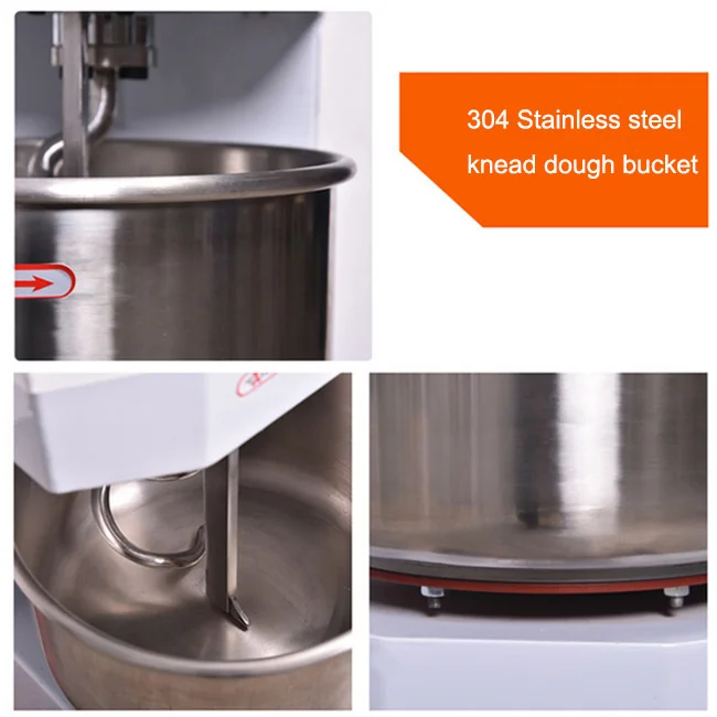Stainless Steel 50kg Spiral Dough Mixer Kneading Bread Mixer Machine