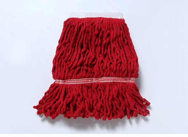Wholesale Custom Standard Lobby Wet Mop Floor Cleaning Cotton Mop Replacement Head For Hotel