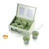 Sliver Metal planter set of 3 pcs with house /flower pots wholesale