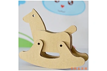 cardboard rocking horse