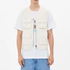 High quality wholesale custom 100% cotton mens denim utility cargo vest with many pockets jeans gilet