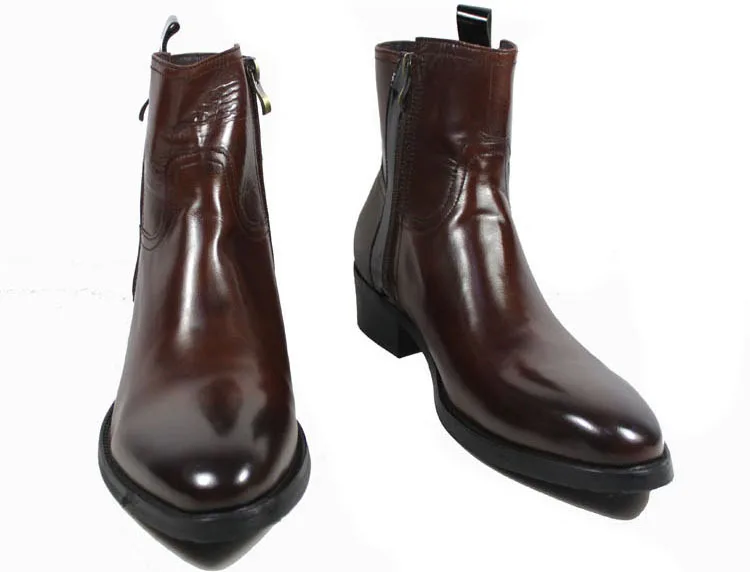 mens half boots leather